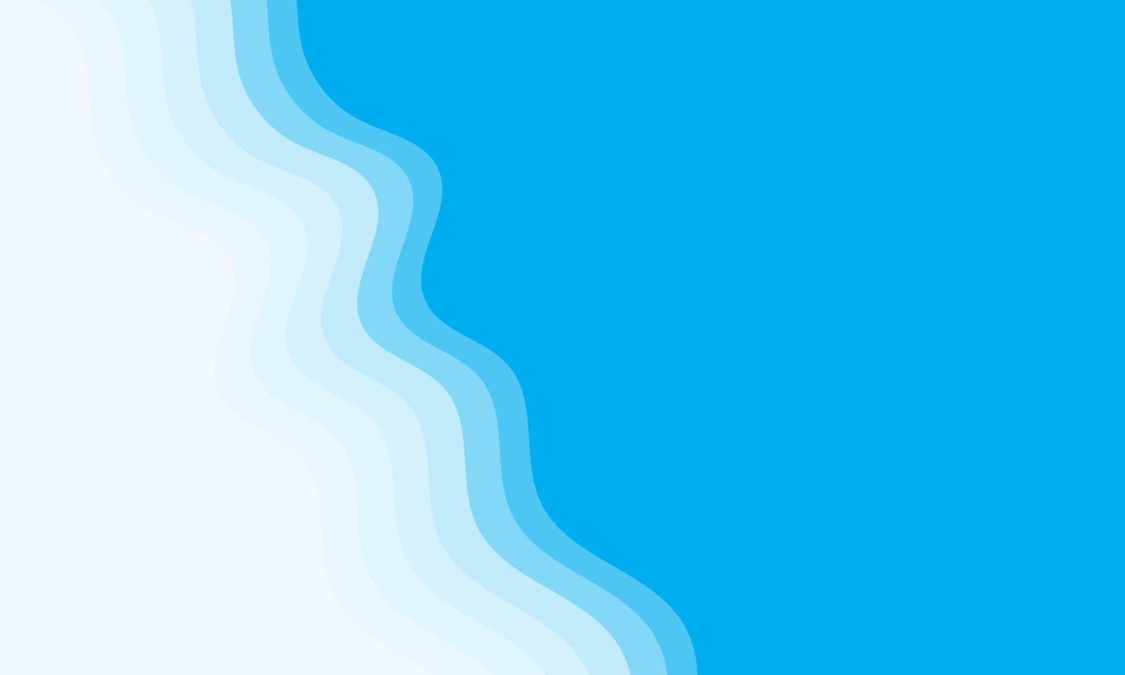 Blue wave background vector