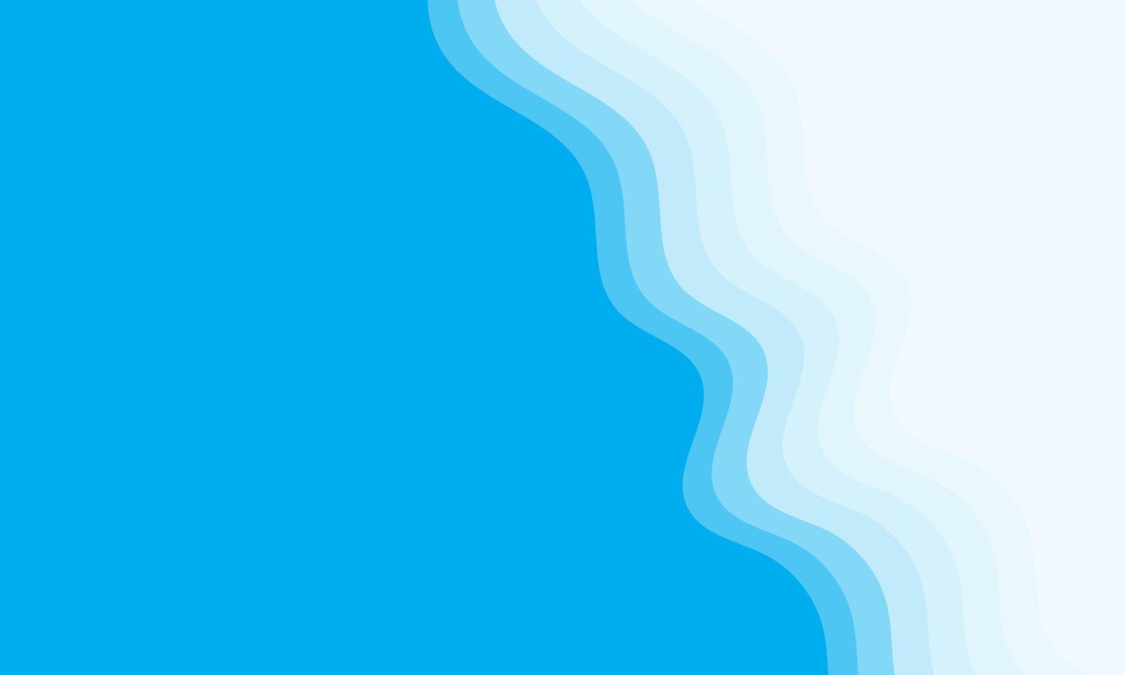 Blue wave background vector