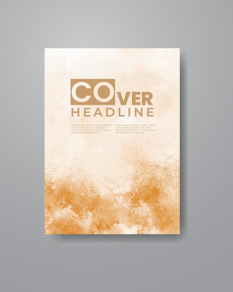 Cards with watercolor background. Design for your cover, date, postcard, banner, logo. vector