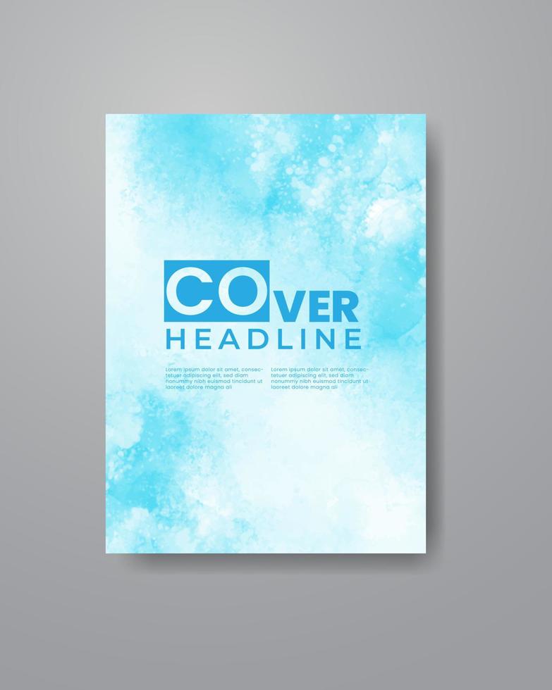 Cards with watercolor background. Design for your cover, date, postcard, banner, logo. vector