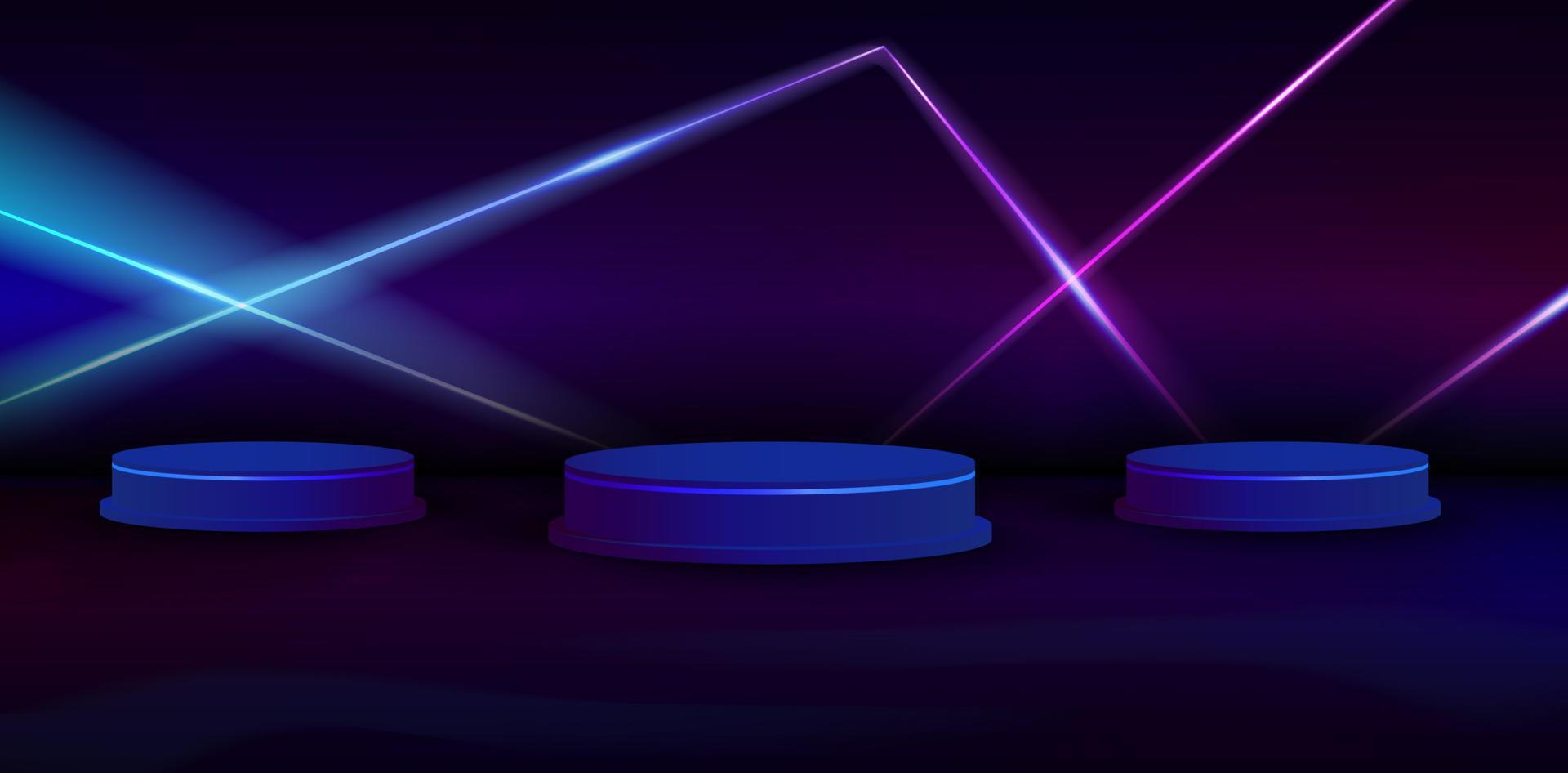 ilustración de fondos de rayos láser con luces brillantes para carteles