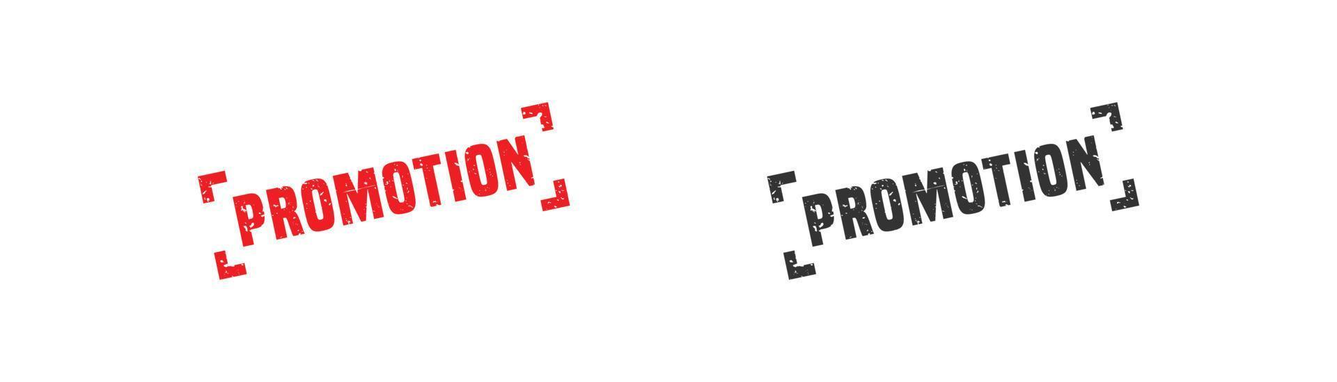 Promotion stamp rubber with grunge style on white background. vector