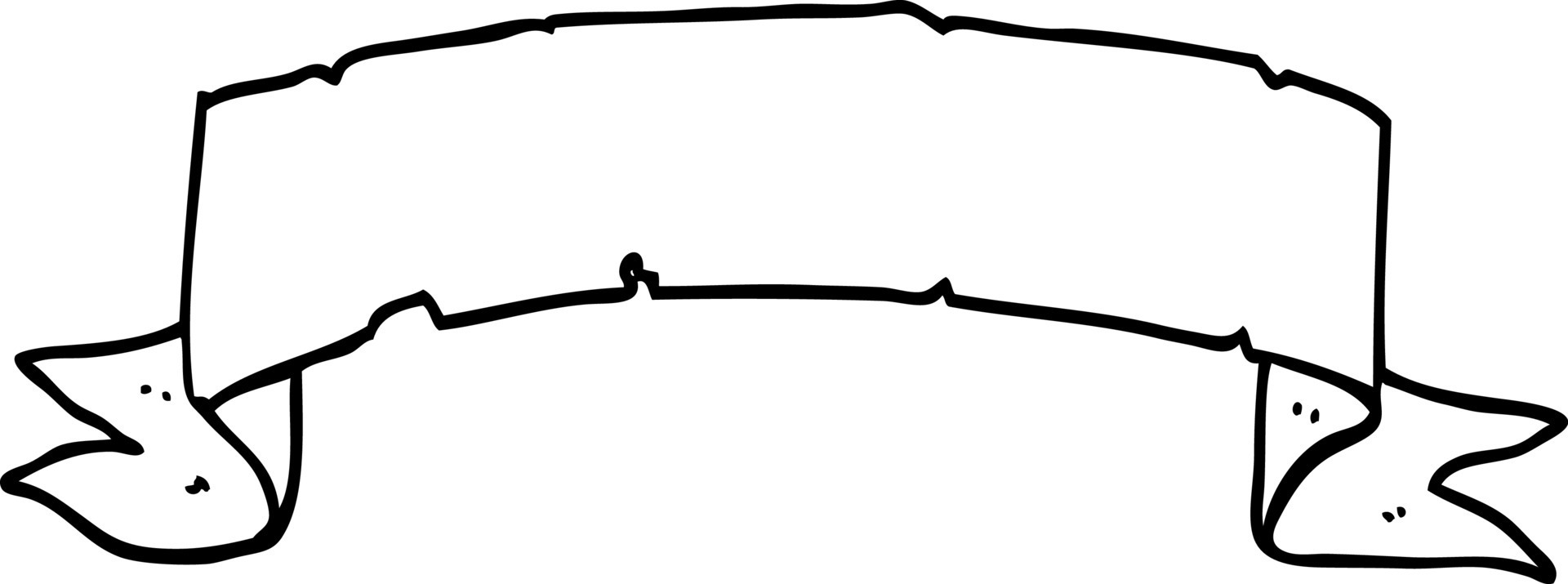 line drawing cartoon scroll banner 12179150 Vector Art at Vecteezy