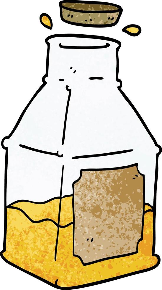 cartoon doodle drink in decanter vector