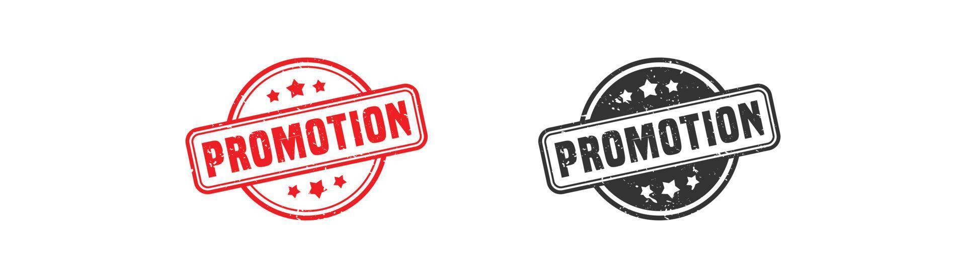 Promotion stamp rubber with grunge style on white background. vector