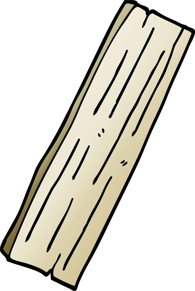 cartoon doodle plank of wood vector