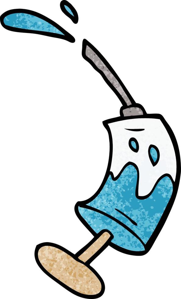 cartoon doodle vaccine injection vector