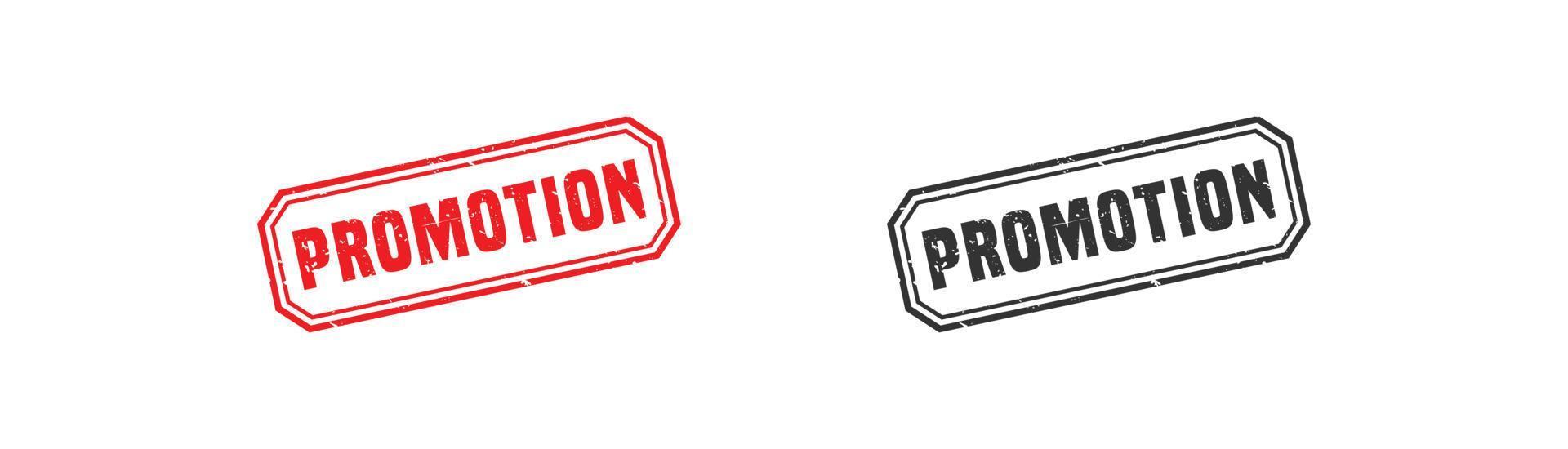 Promotion stamp rubber with grunge style on white background. vector