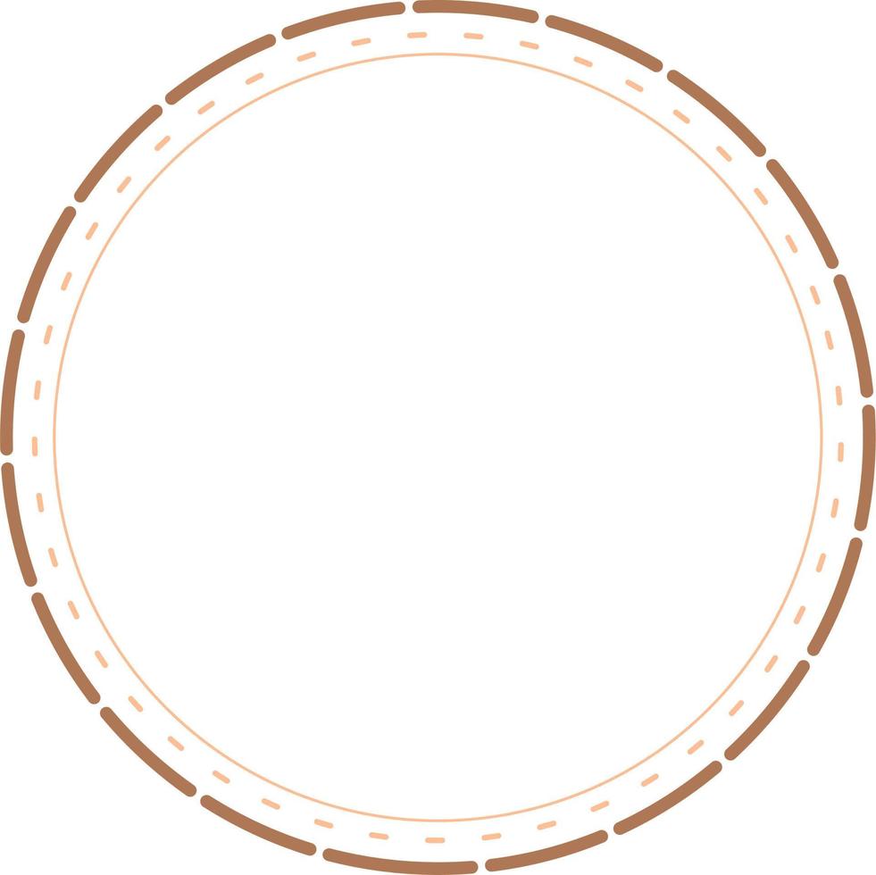 Circular Border Frames Isolated on White Background.  Trendy design element for border frame, logo, blackout tattoo, symbol, web, prints, posters, template, pattern and abstract background vector