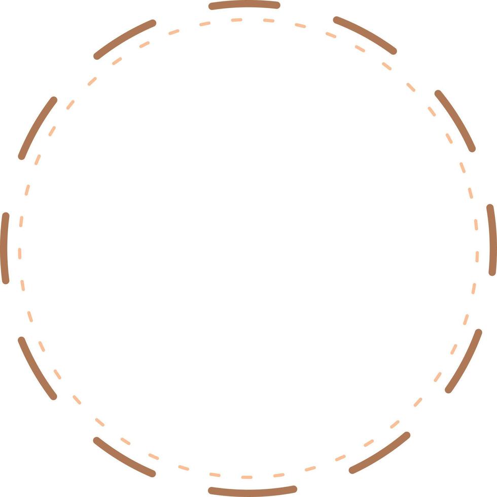 Circular Border Frames Isolated on White Background.  Trendy design element for border frame, logo, blackout tattoo, symbol, web, prints, posters, template, pattern and abstract background vector