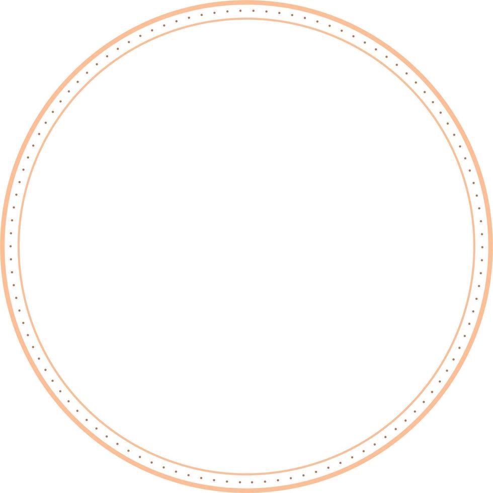 Circular Border Frames Isolated on White Background.  Trendy design element for border frame, logo, blackout tattoo, symbol, web, prints, posters, template, pattern and abstract background vector