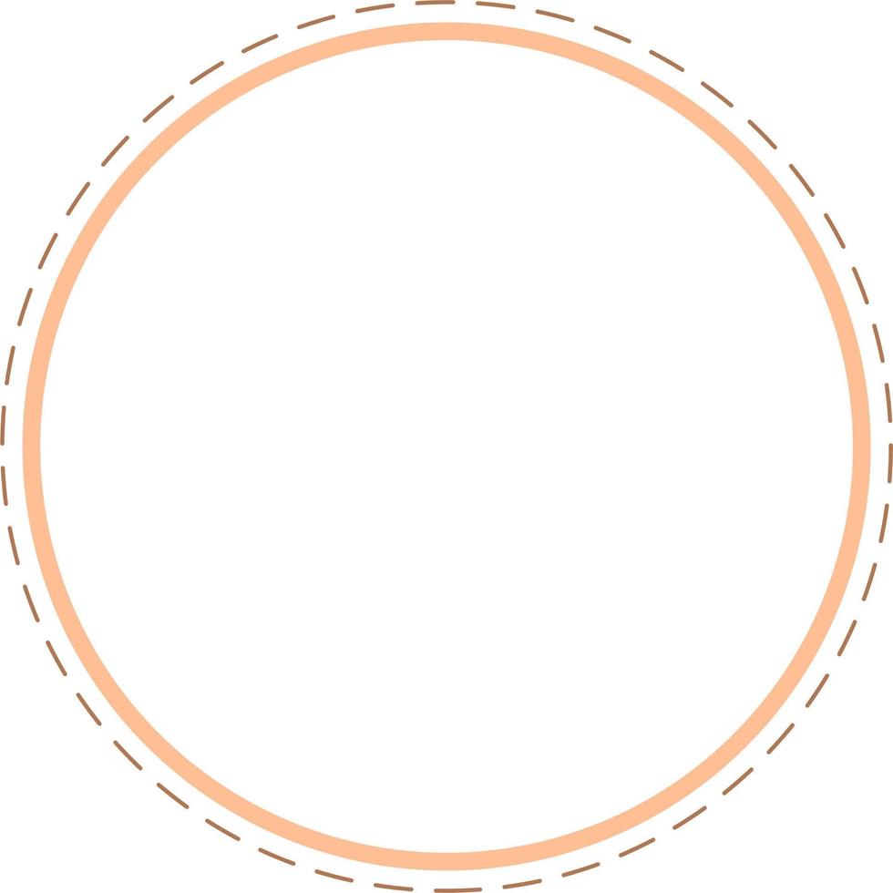 Circular Border Frames Isolated on White Background.  Trendy design element for border frame, logo, blackout tattoo, symbol, web, prints, posters, template, pattern and abstract background vector