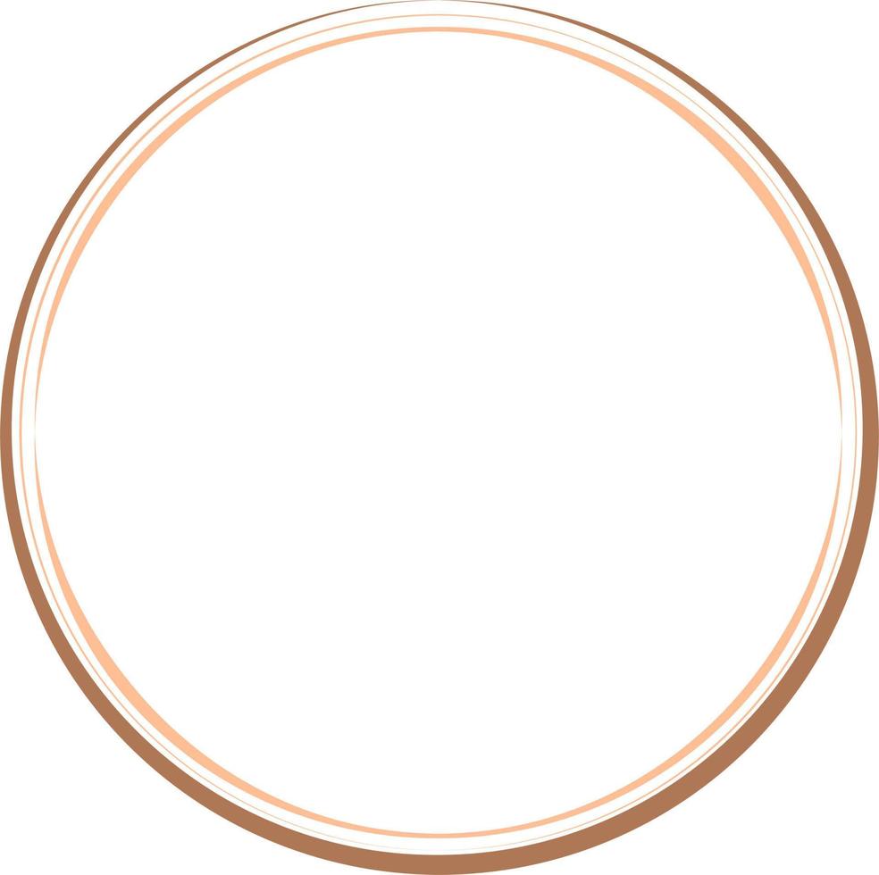 Circular Border Frames Isolated on White Background.  Trendy design element for border frame, logo, blackout tattoo, symbol, web, prints, posters, template, pattern and abstract background vector