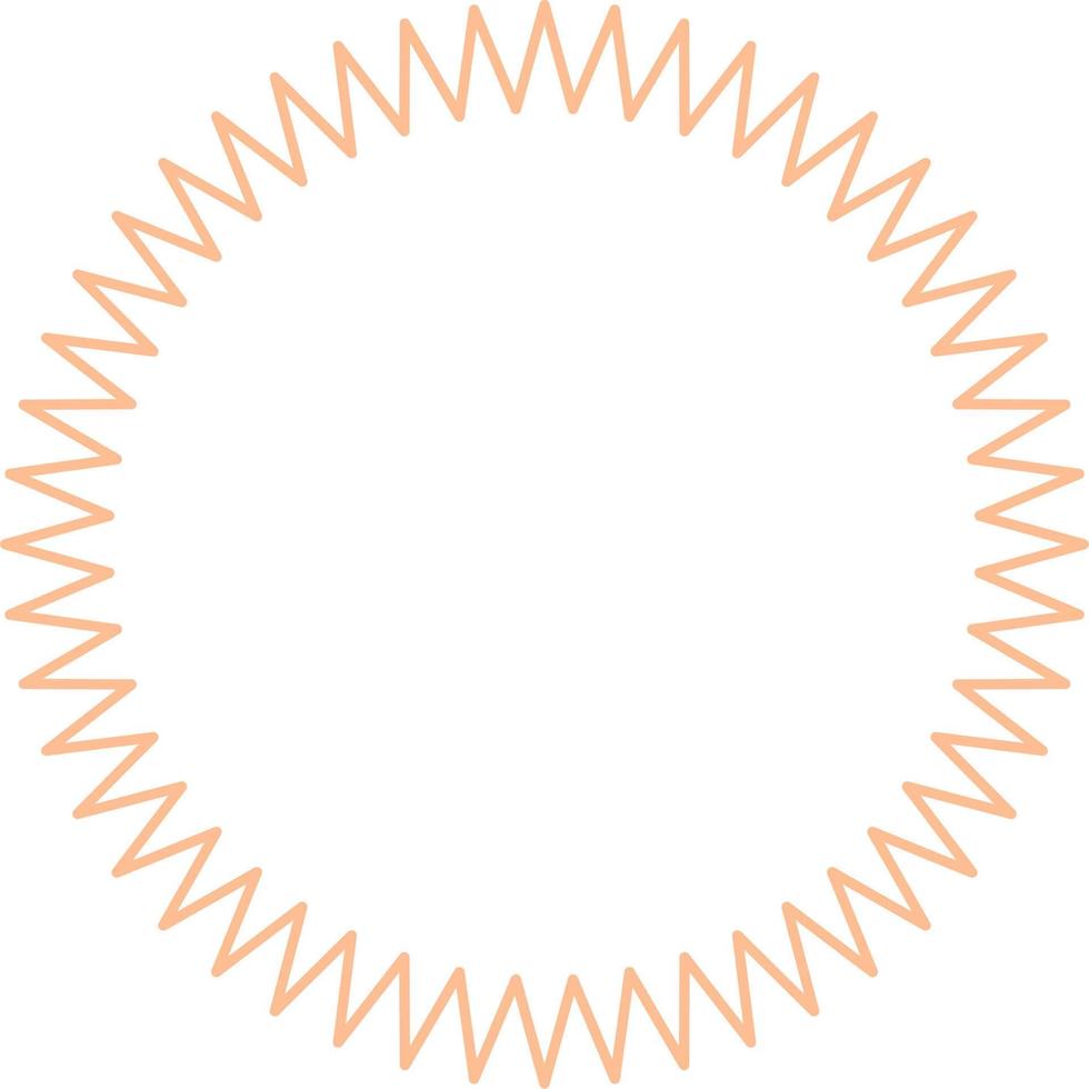 Circular Border Frames Isolated on White Background.  Trendy design element for border frame, logo, blackout tattoo, symbol, web, prints, posters, template, pattern and abstract background vector