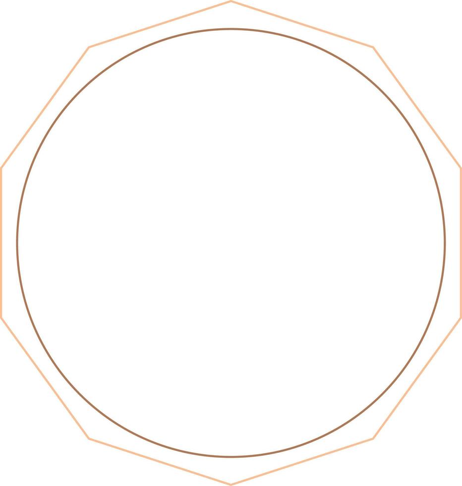 Circular Border Frames Isolated on White Background.  Trendy design element for border frame, logo, blackout tattoo, symbol, web, prints, posters, template, pattern and abstract background vector