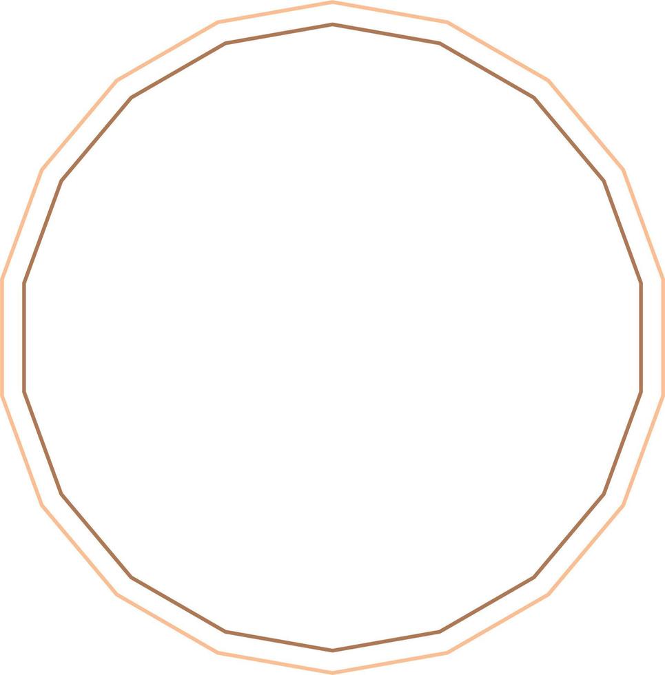 Circular Border Frames Isolated on White Background.  Trendy design element for border frame, logo, blackout tattoo, symbol, web, prints, posters, template, pattern and abstract background vector