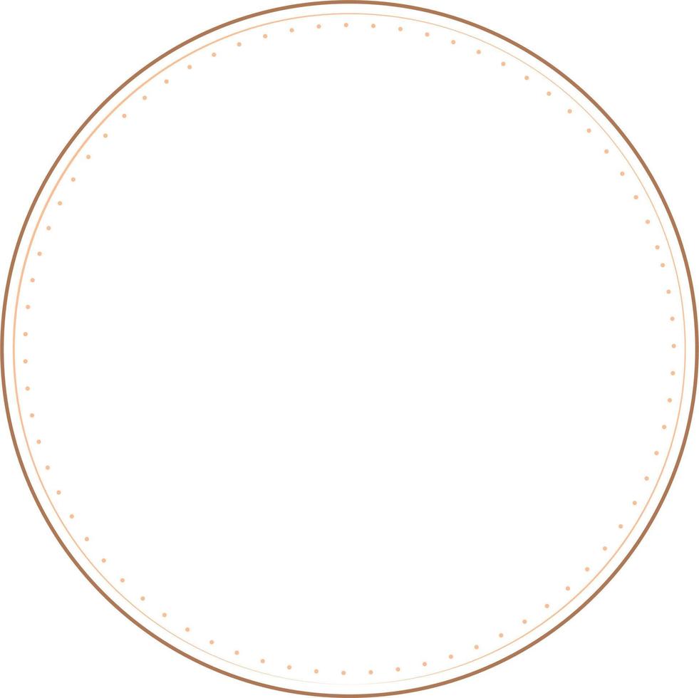 Circular Border Frames Isolated on White Background.  Trendy design element for border frame, logo, blackout tattoo, symbol, web, prints, posters, template, pattern and abstract background vector
