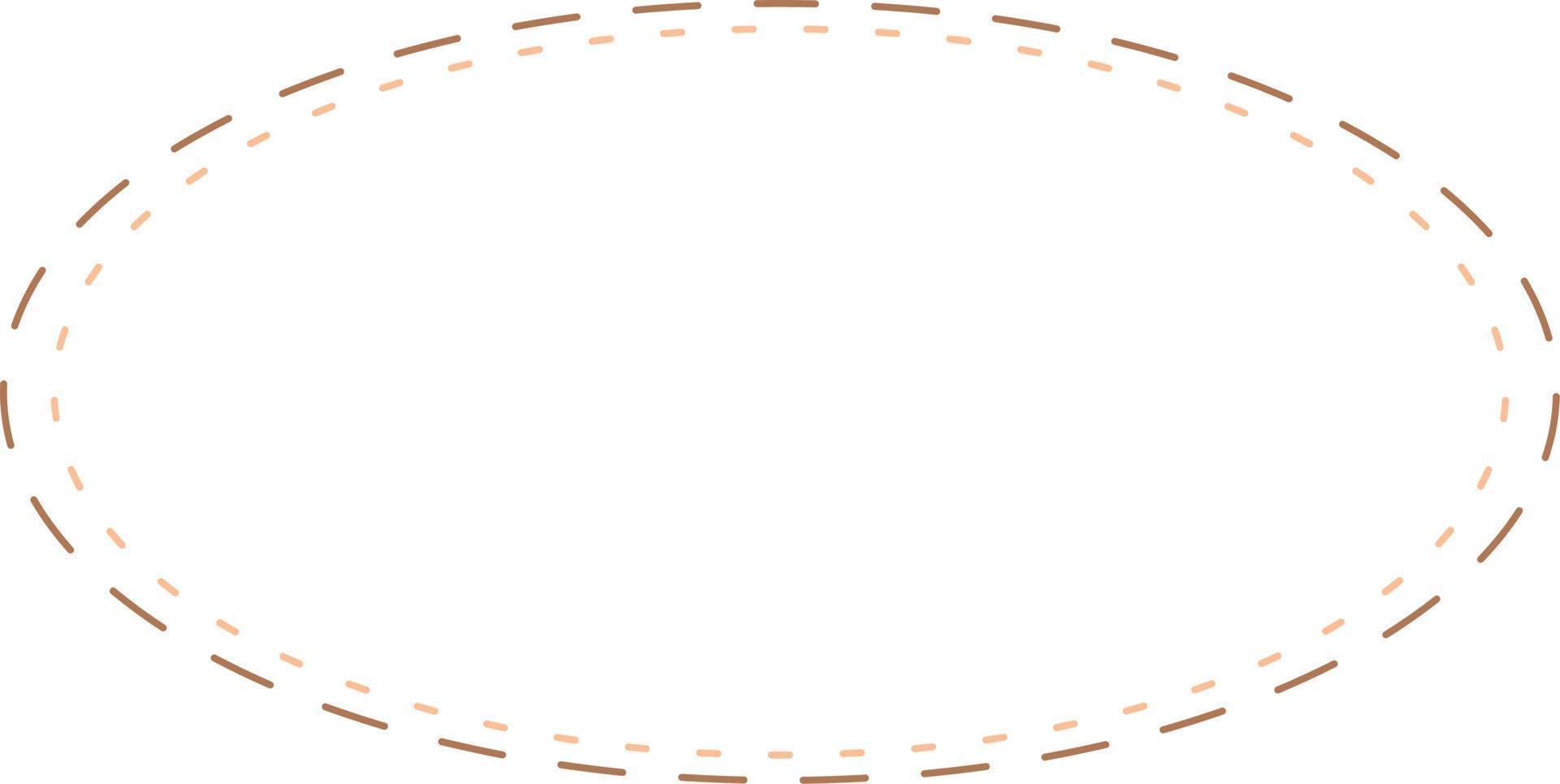 Oval Border Frames Isolated on White Background.  Trendy design element for border frame, logo, blackout tattoo, symbol, web, prints, posters, template, pattern and abstract background vector