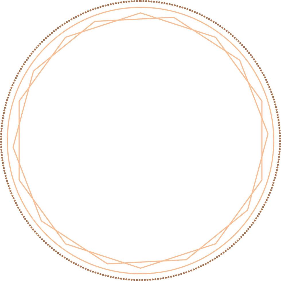 Circular Border Frames Isolated on White Background.  Trendy design element for border frame, logo, blackout tattoo, symbol, web, prints, posters, template, pattern and abstract background vector