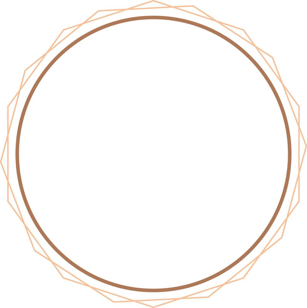 Circular Border Frames Isolated on White Background.  Trendy design element for border frame, logo, blackout tattoo, symbol, web, prints, posters, template, pattern and abstract background vector