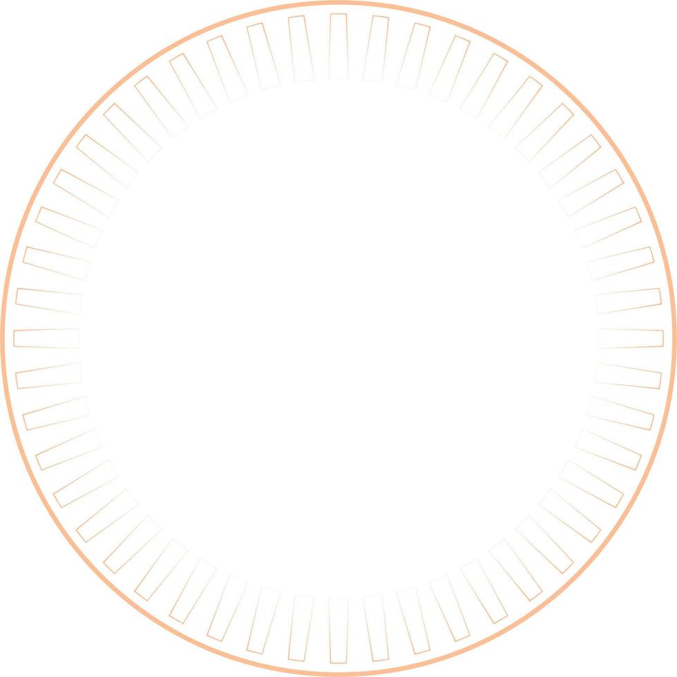 Circular Border Frames Isolated on White Background.  Trendy design element for border frame, logo, blackout tattoo, symbol, web, prints, posters, template, pattern and abstract background vector