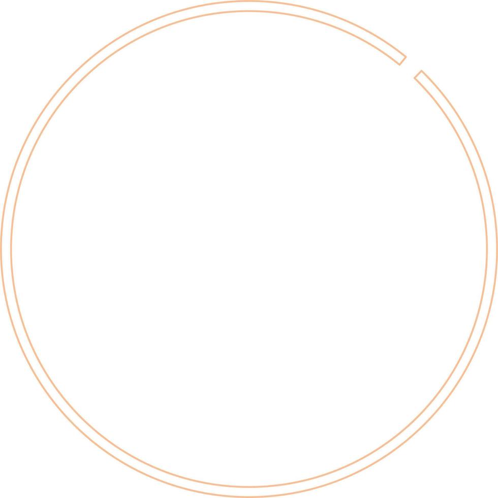 Circular Border Frames Isolated on White Background.  Trendy design element for border frame, logo, blackout tattoo, symbol, web, prints, posters, template, pattern and abstract background vector