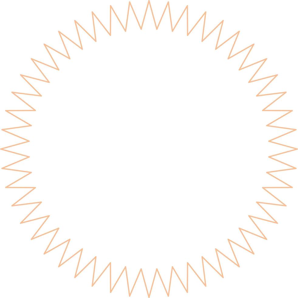 Circular Border Frames Isolated on White Background.  Trendy design element for border frame, logo, blackout tattoo, symbol, web, prints, posters, template, pattern and abstract background vector