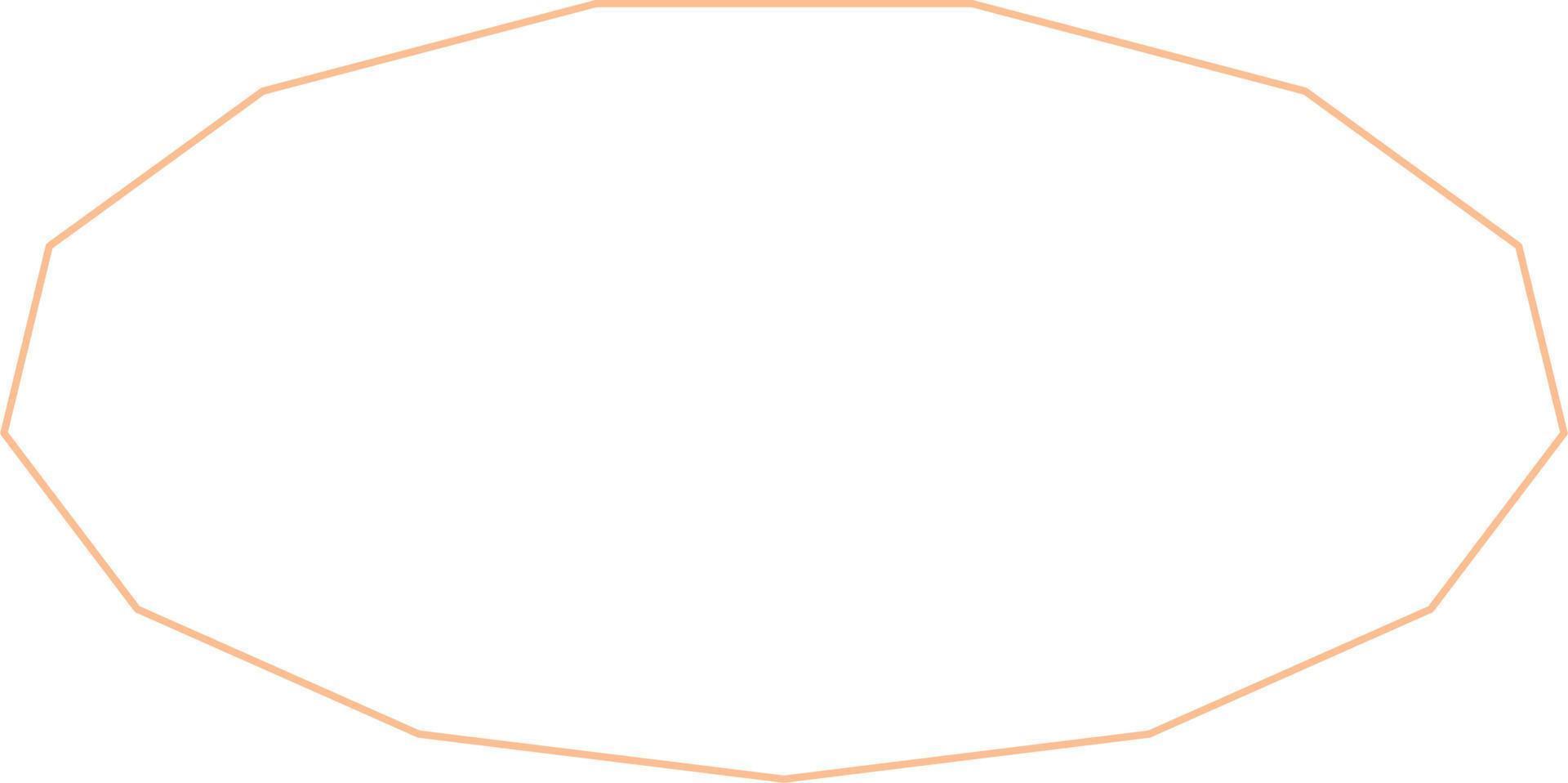 Oval Border Frames Isolated on White Background.  Trendy design element for border frame, logo, blackout tattoo, symbol, web, prints, posters, template, pattern and abstract background vector