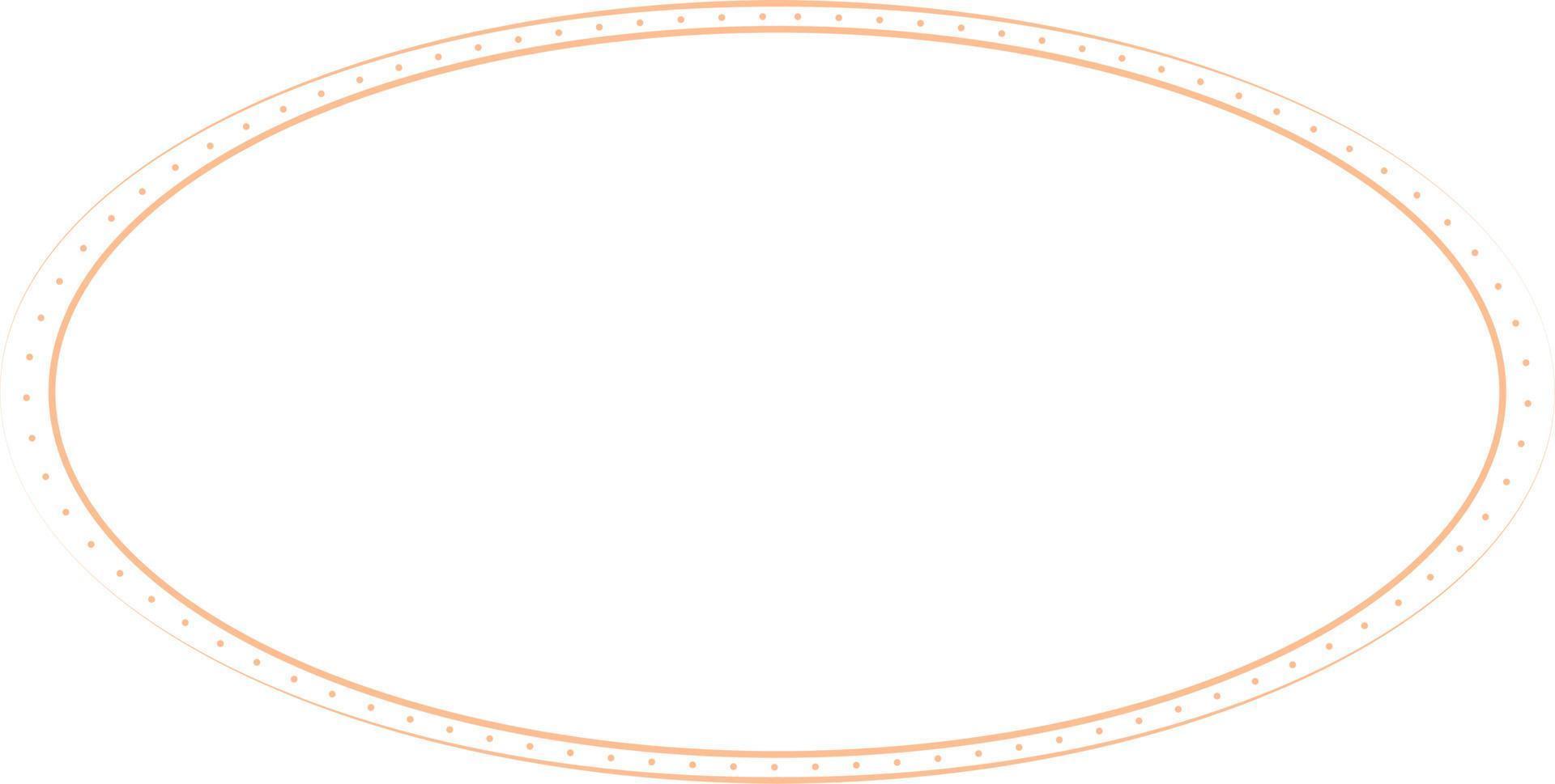Oval Border Frames Isolated on White Background.  Trendy design element for border frame, logo, blackout tattoo, symbol, web, prints, posters, template, pattern and abstract background vector