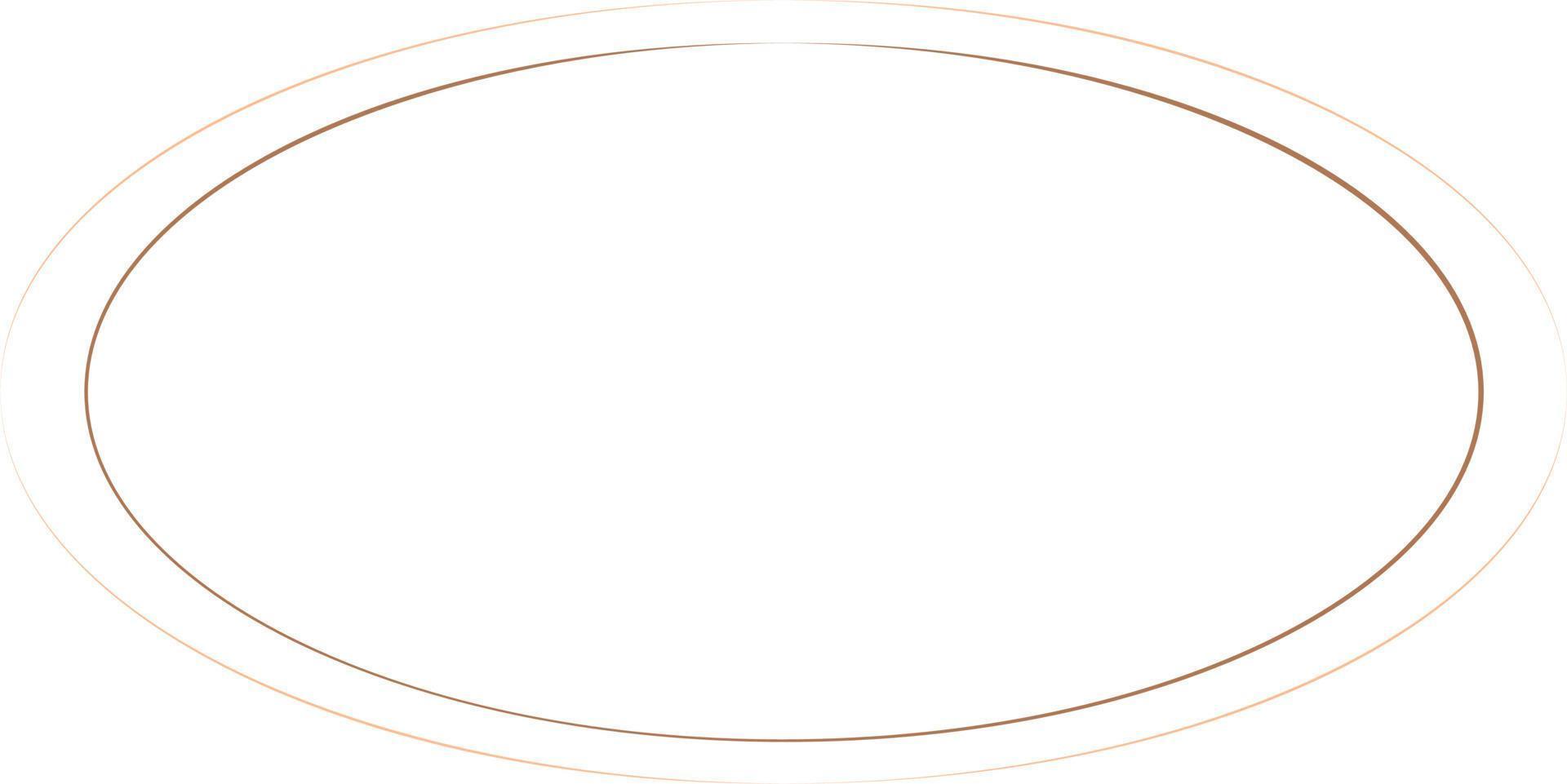 Oval Border Frames Isolated on White Background.  Trendy design element for border frame, logo, blackout tattoo, symbol, web, prints, posters, template, pattern and abstract background vector