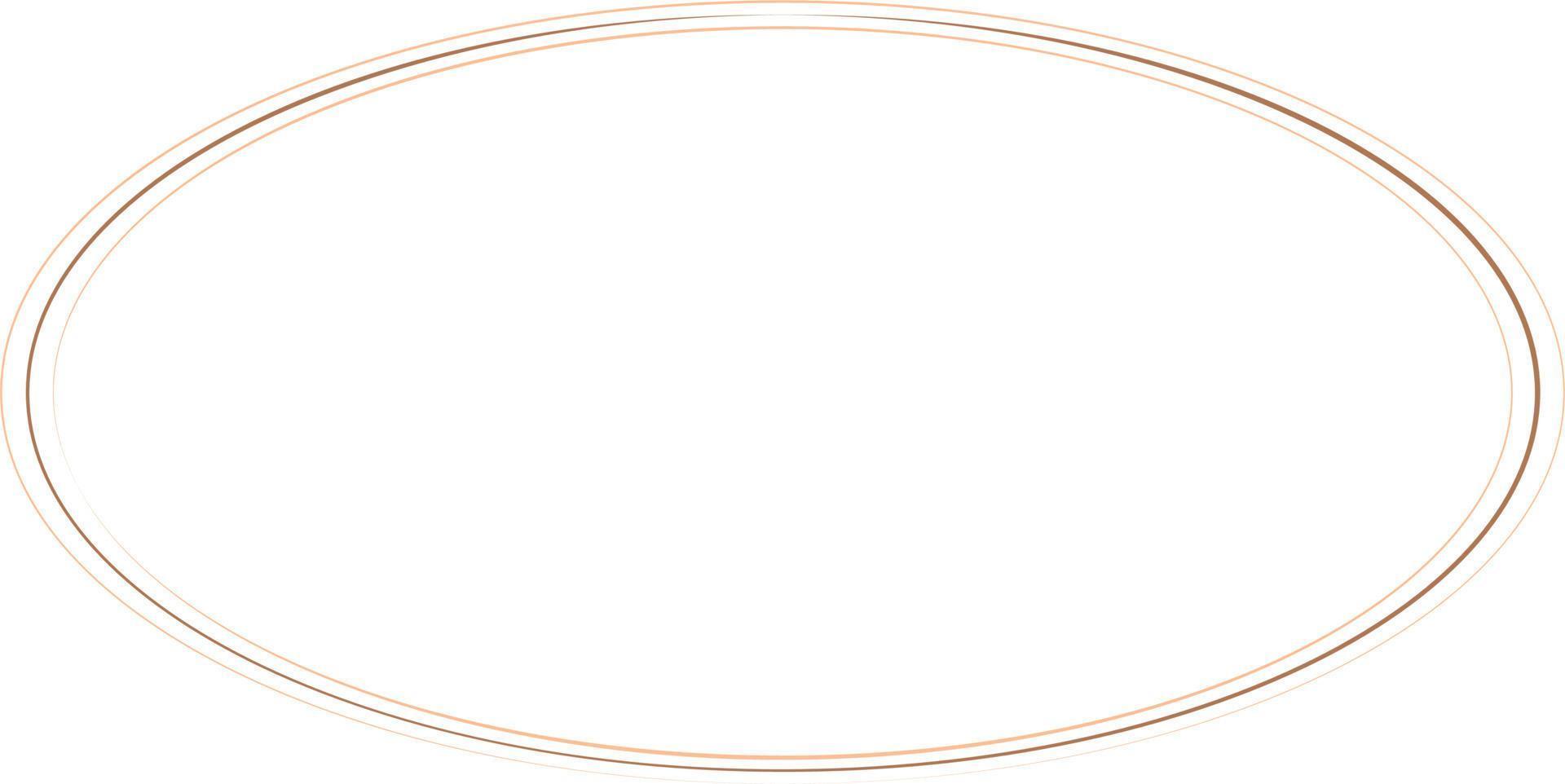 Oval Border Frames Isolated on White Background.  Trendy design element for border frame, logo, blackout tattoo, symbol, web, prints, posters, template, pattern and abstract background vector