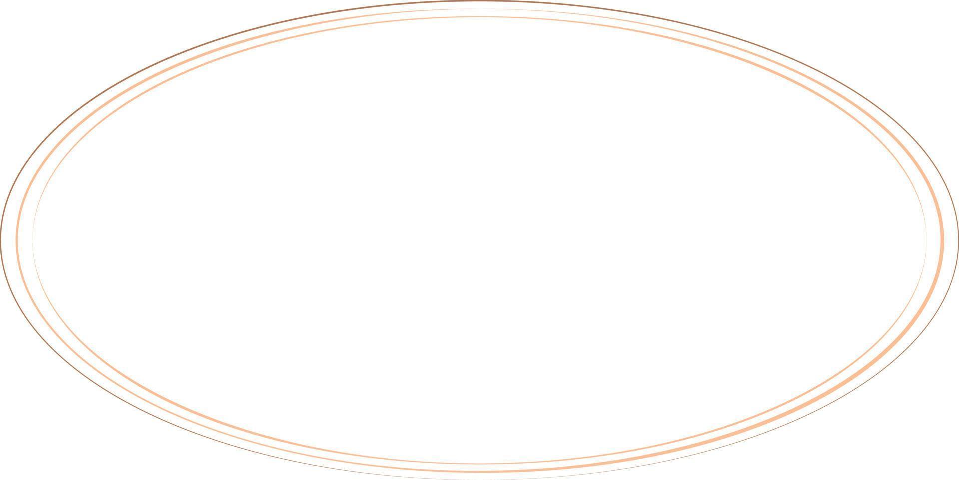 Oval Border Frames Isolated on White Background.  Trendy design element for border frame, logo, blackout tattoo, symbol, web, prints, posters, template, pattern and abstract background vector