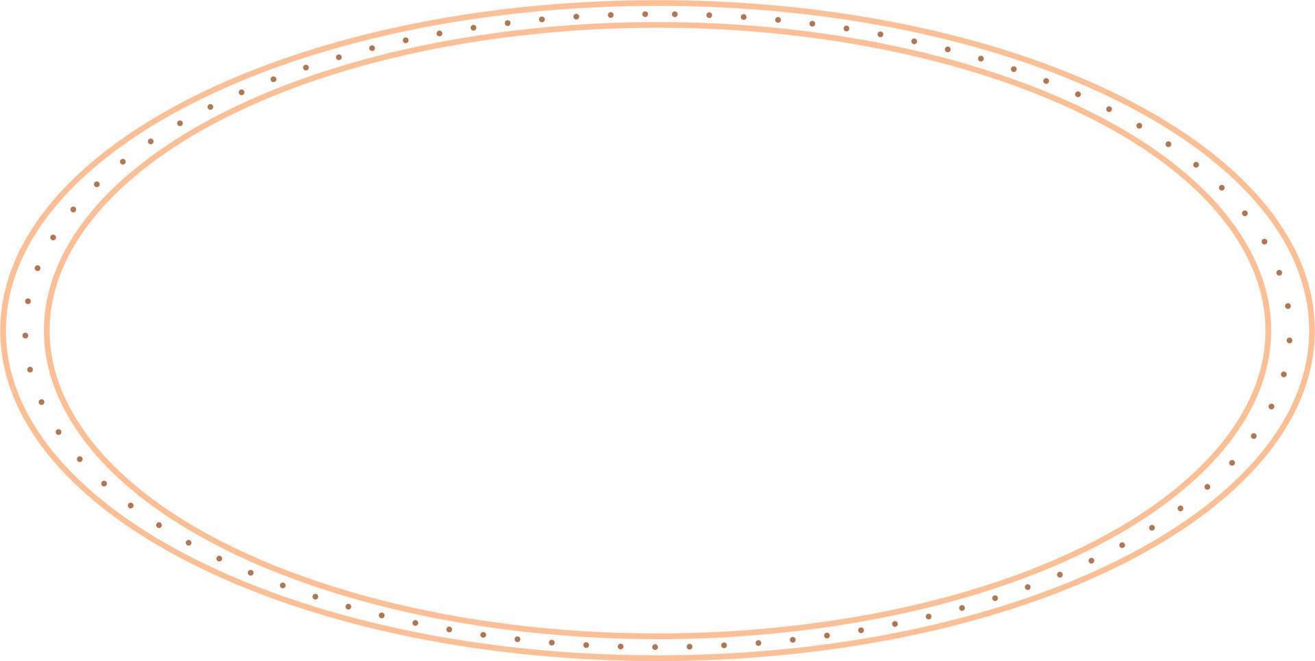 Oval Border Frames Isolated on White Background.  Trendy design element for border frame, logo, blackout tattoo, symbol, web, prints, posters, template, pattern and abstract background vector