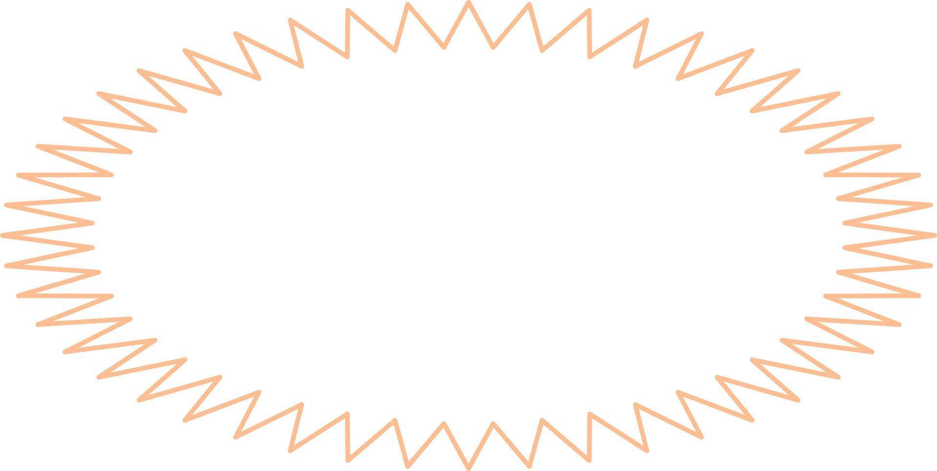 Oval Border Frames Isolated on White Background.  Trendy design element for border frame, logo, blackout tattoo, symbol, web, prints, posters, template, pattern and abstract background vector