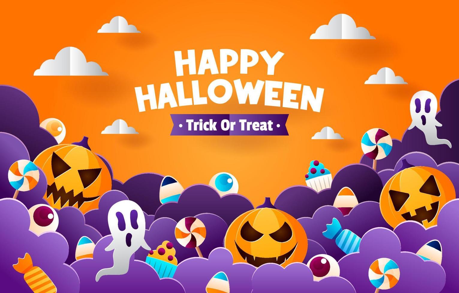 Halloween Trick Or Treat vector