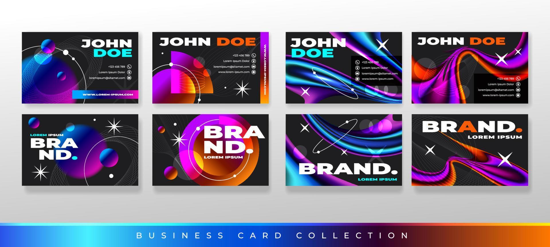 Duochrome Business Card vector