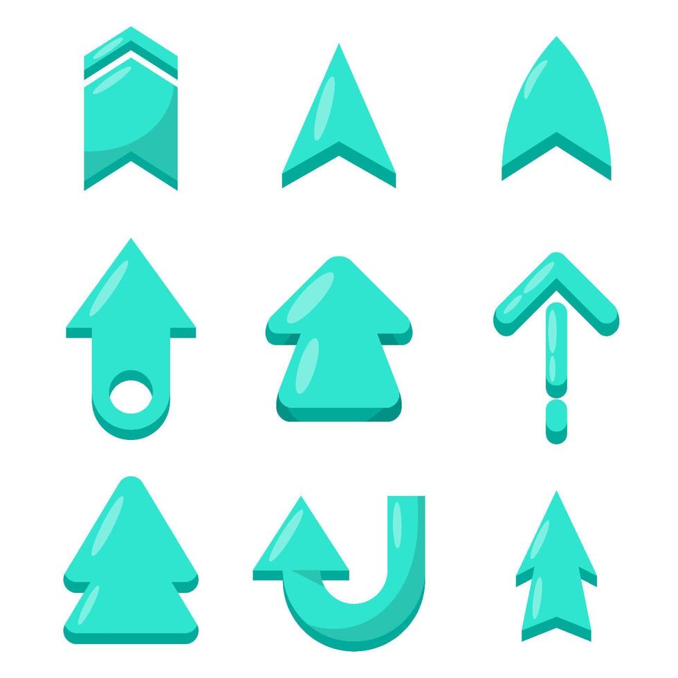 Arrow Icon Set Collection vector