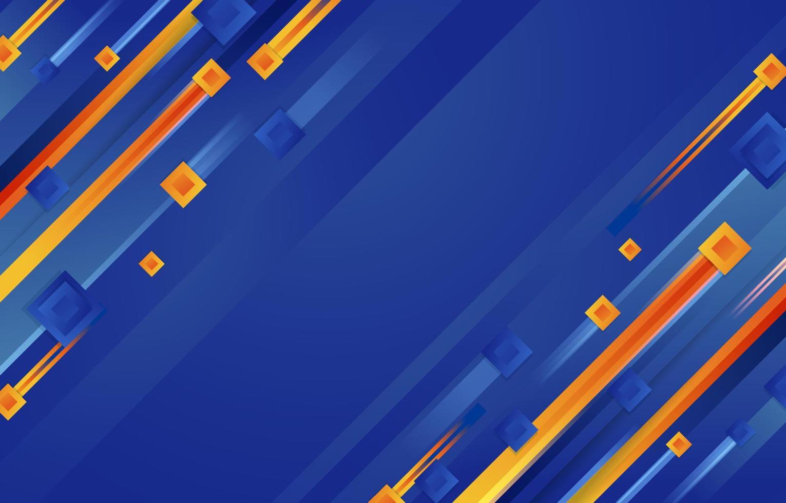 fondo abstracto azul y naranja vector