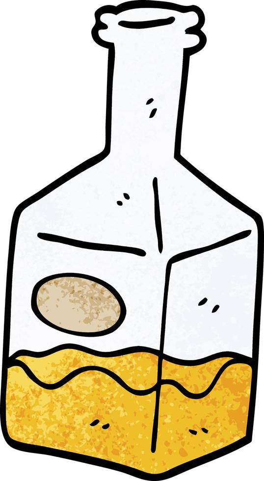 cartoon doodle drink in decanter vector