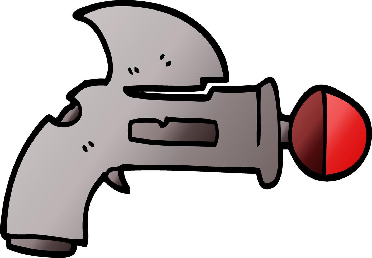 cartoon doodle ray gun vector