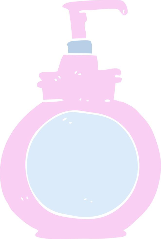 flat color illustration of a cartoon hand wash vector