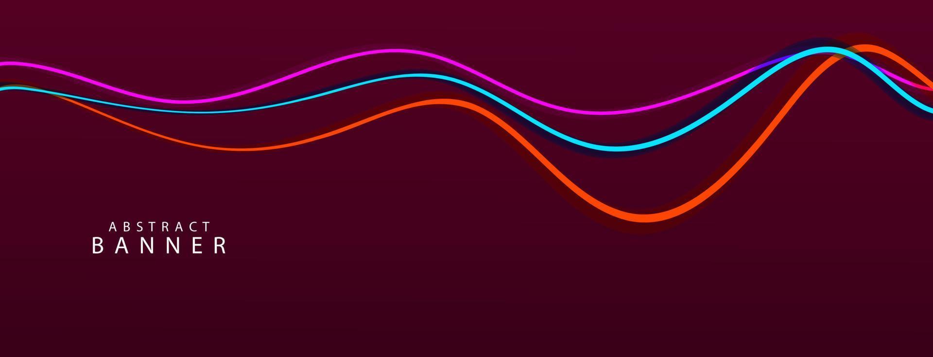 Abstract flowing line background vector