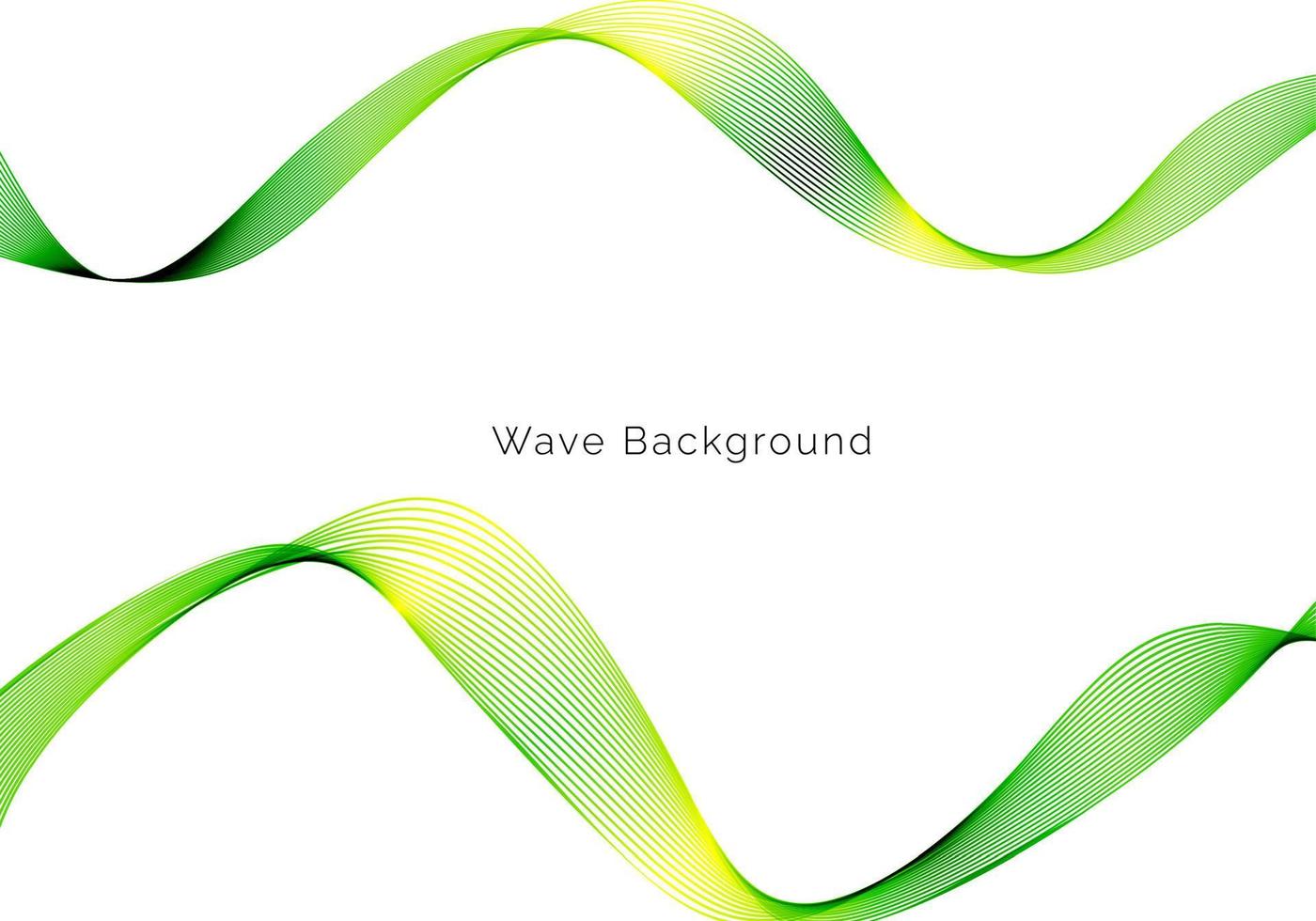 Abstract beautiful green modern wave background vector