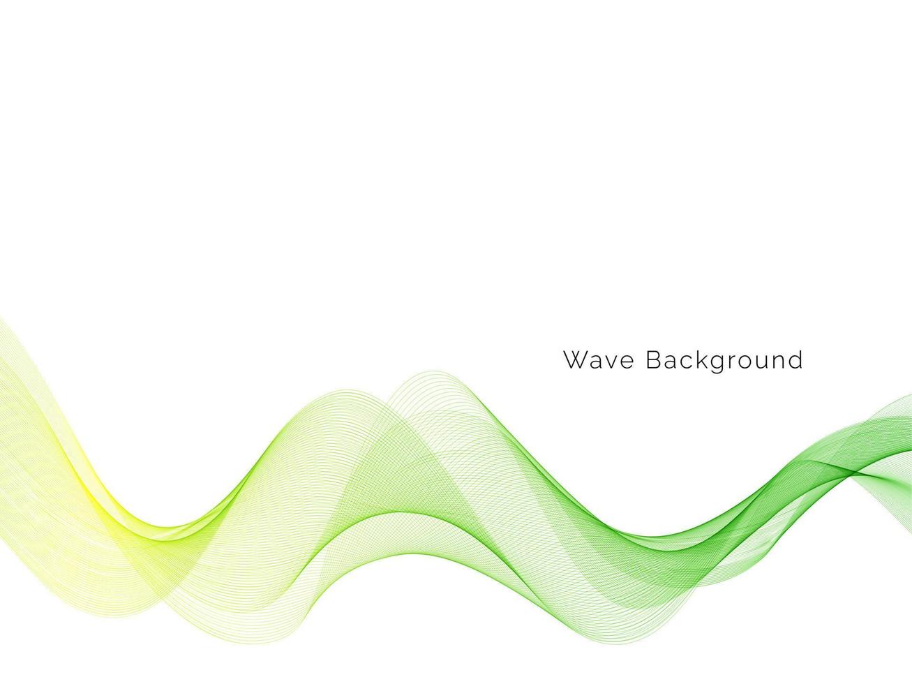 Abstract smooth green modern wave background vector