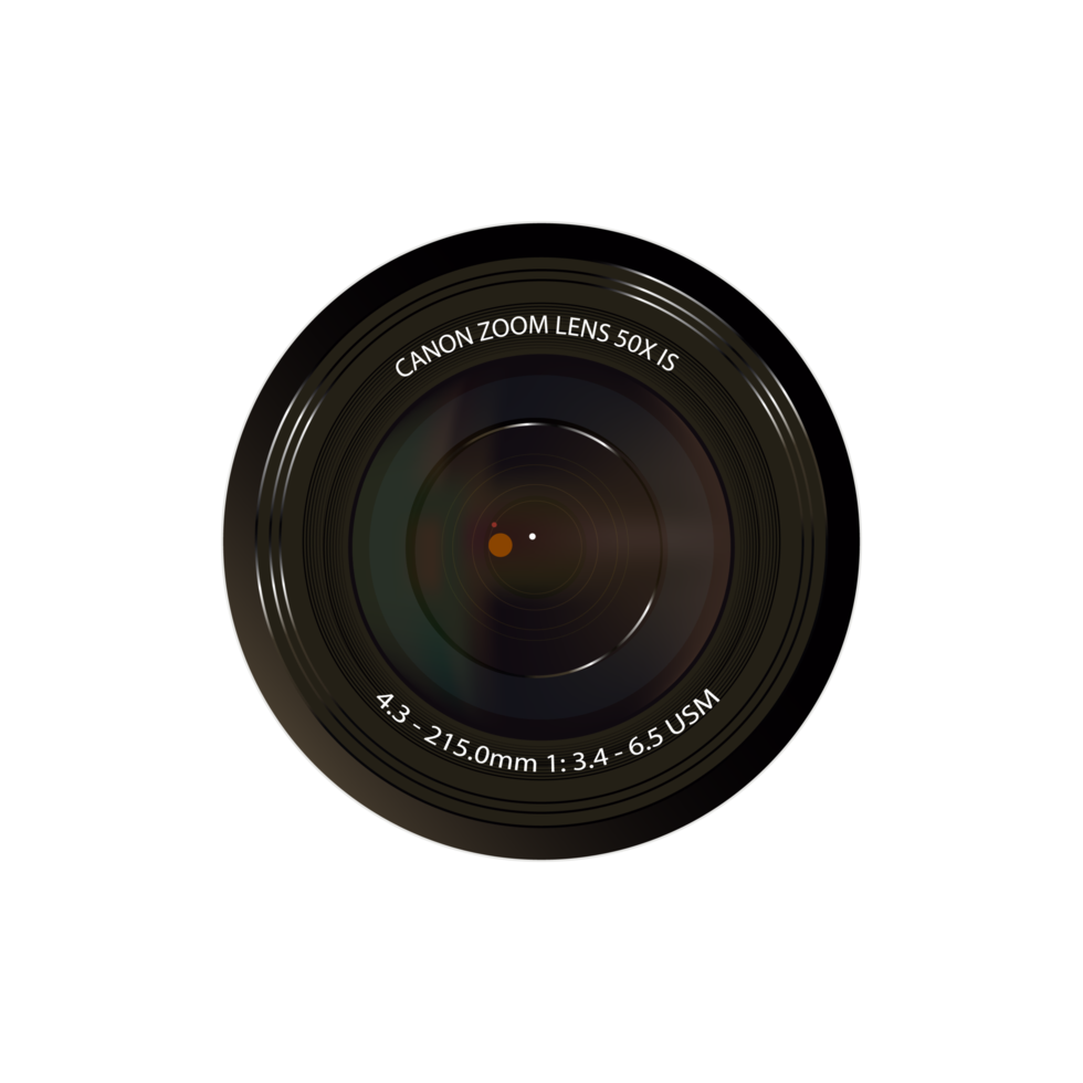 Free Black Canon Camera Lens 12181274 PNG with Transparent Background