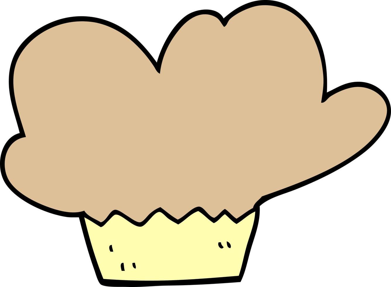 cartoon doodle muffin vector