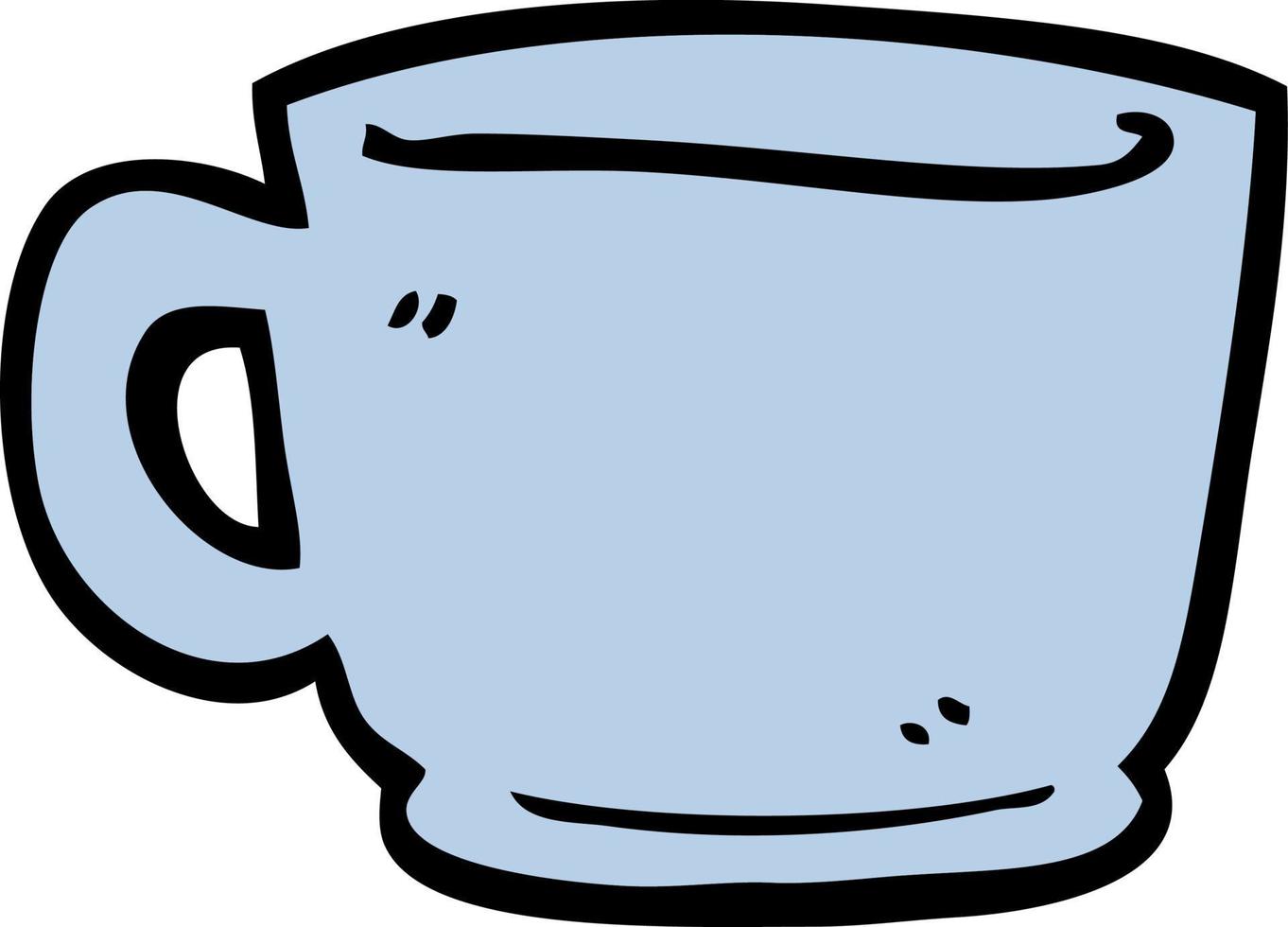 cartoon doodle of a tea cup vector