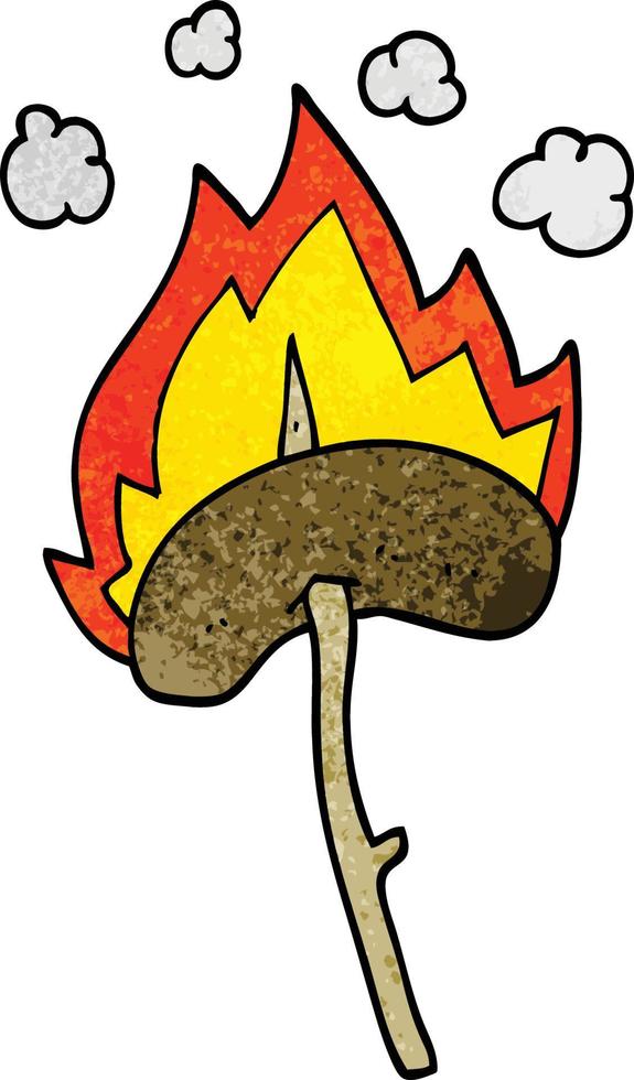 cartoon doodle of a hot dog vector