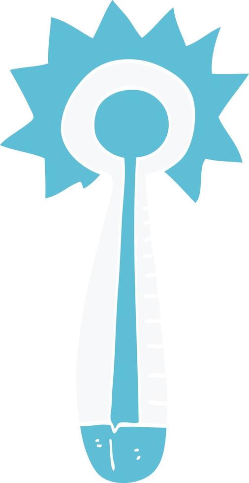 cartoon doodle medical thermometer vector