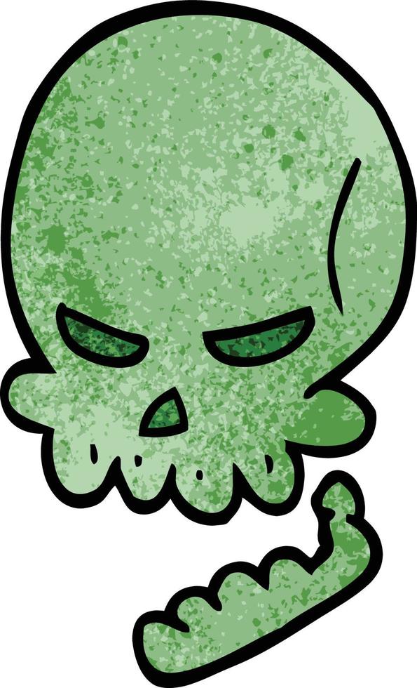 cartoon doodle halloween skull vector